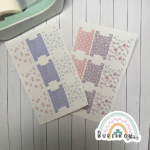 Removable Floral Themed Tabs for Planners and Journals